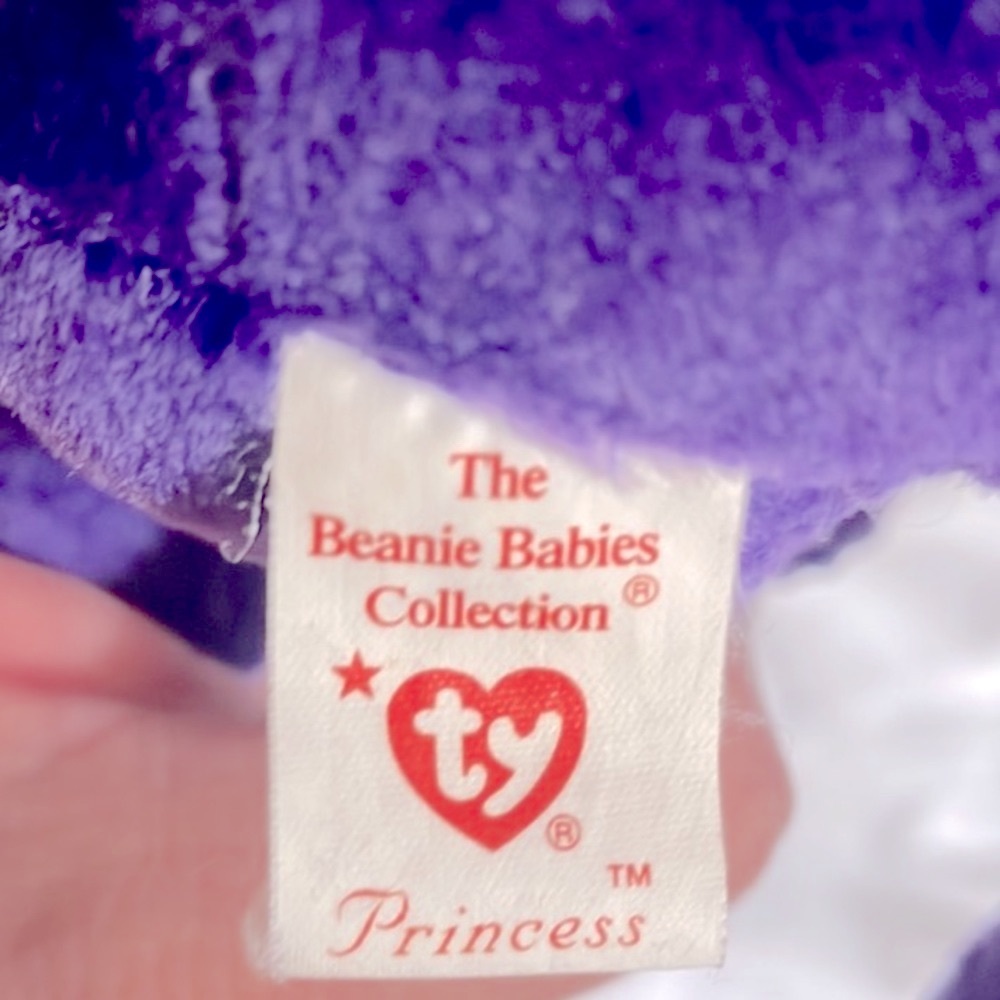 TY The Beanie Babies Collection 1997 Princess purple bear - Picture 2 of 9